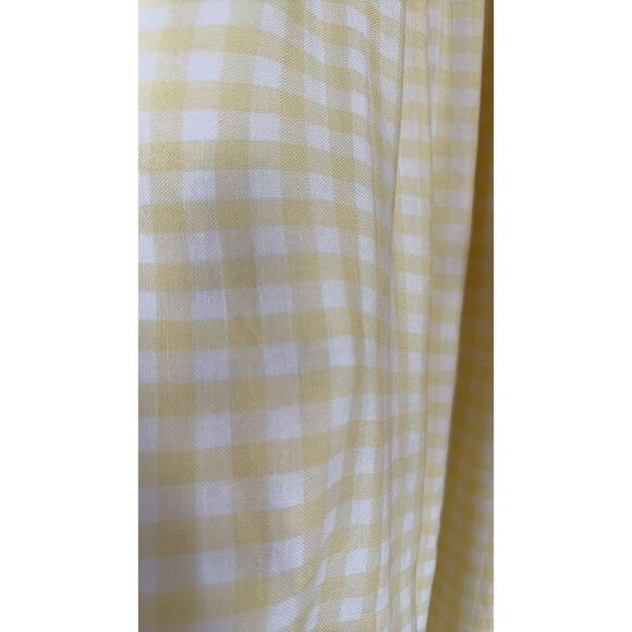 The sleeper atlanta linen dress in lemon vichy M - Picture 9 of 11